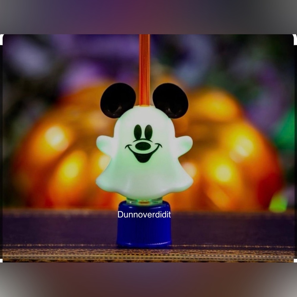 2024 Disney Parks Disneyland Ghost Mickey Bottle Topper
